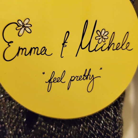 NWT Black Sparkly Short Sleeve Midi Party Dress - Picture 3 of 4